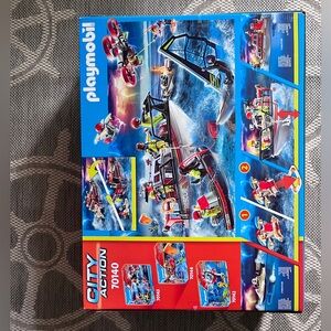 City Action Fire Rescue Boat - Red and Blue